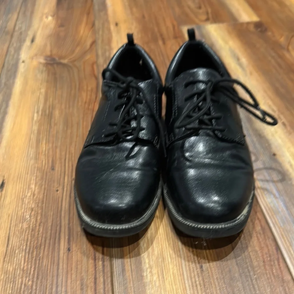 Classic Black faux Leather Boys shoes